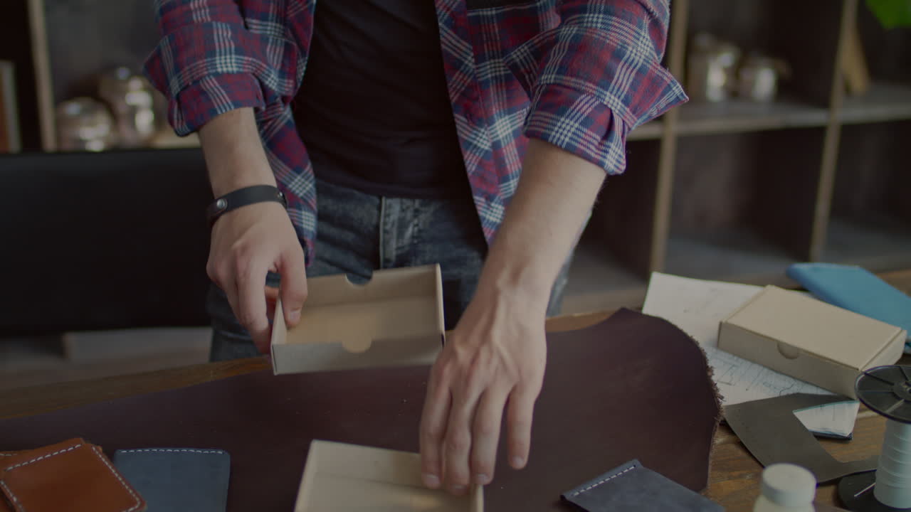 caja de cartón plegable para trabajadores manuales