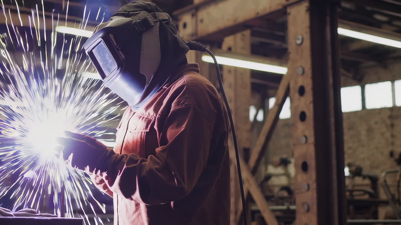 Welding Operation in a Factory