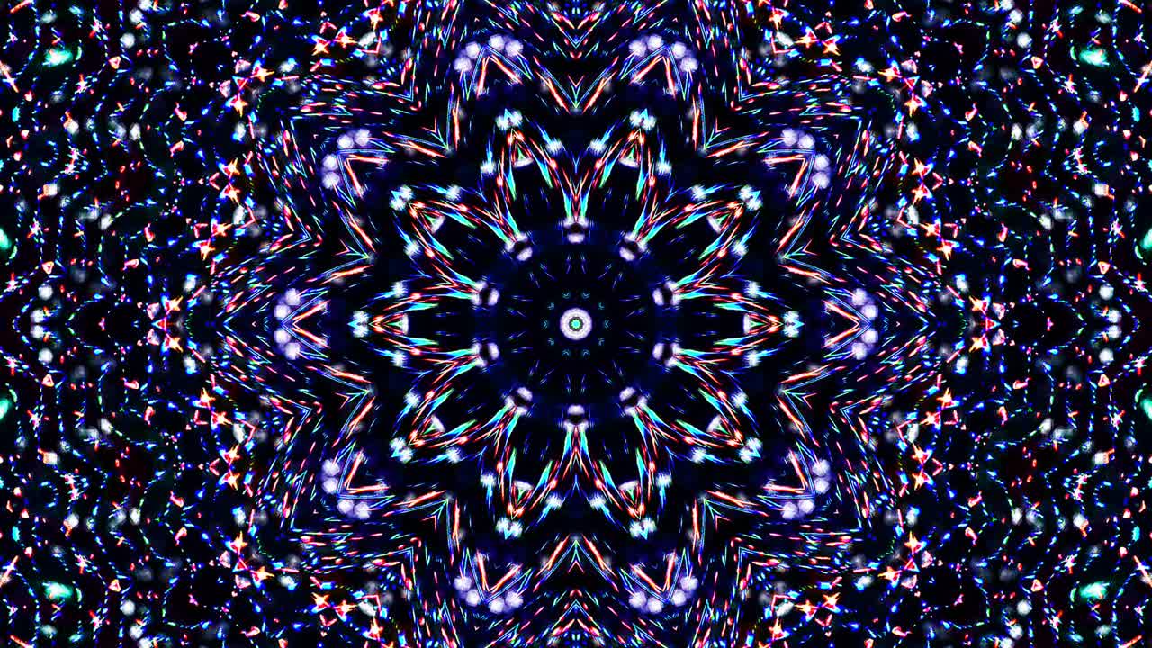 líneas coloridas ondas brillantes forma fondo caleidoscopio resumen