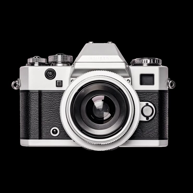 Vintage camera animation, transparent 4K video, green screen