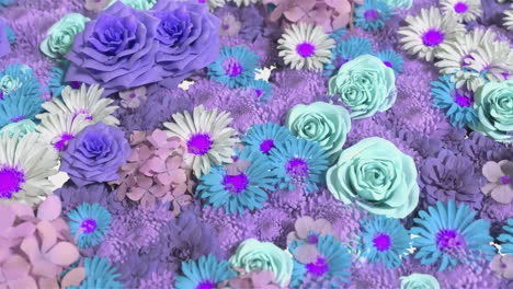 background of many flowers