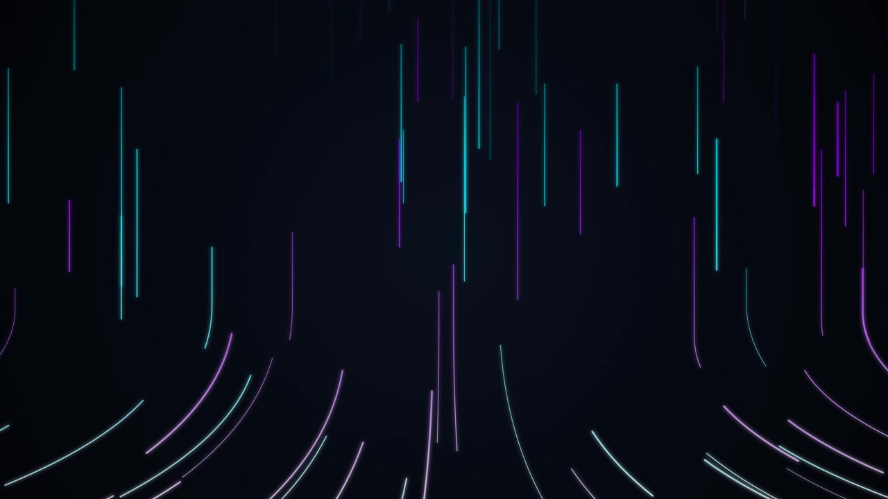 Sfondo astratto in movimento con linee al neon luminose