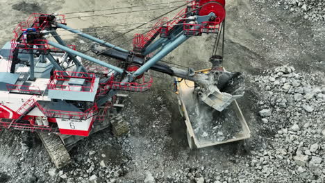 open pit mining operation with bk20k6 excavator