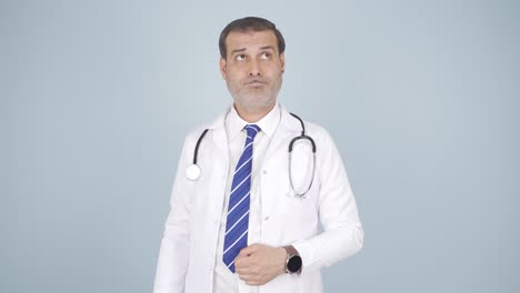 el doctor se sorprendió.