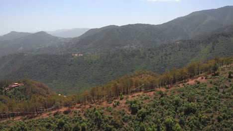 Luftaufnahme-Von-Der-Drohne-Der-Berge-Rund-Um-Kathmandu,-Nepal