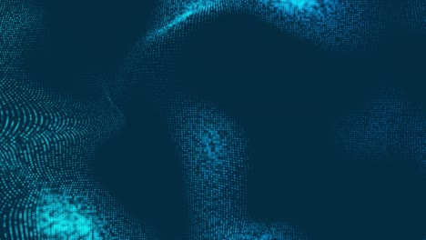 4k animated wavy motion made of dots