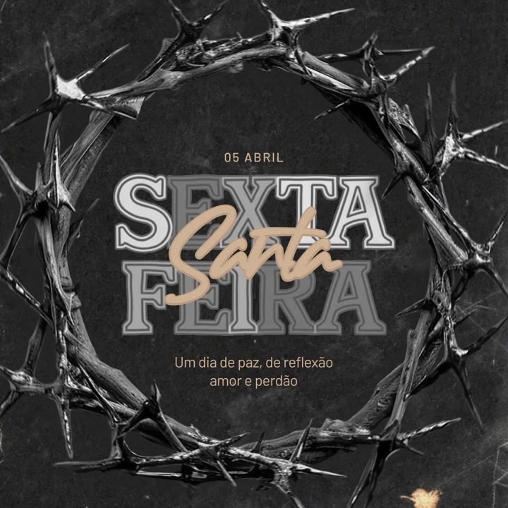 Grafica religiosa del Venerdì Santo con corona di spine