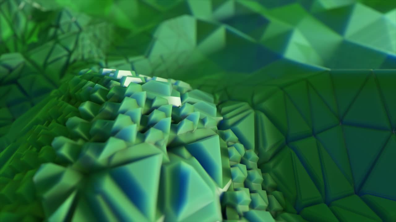 абстрактные геометрические зеленые многоугольники