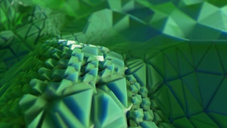 polígonos verdes geométricos abstractos