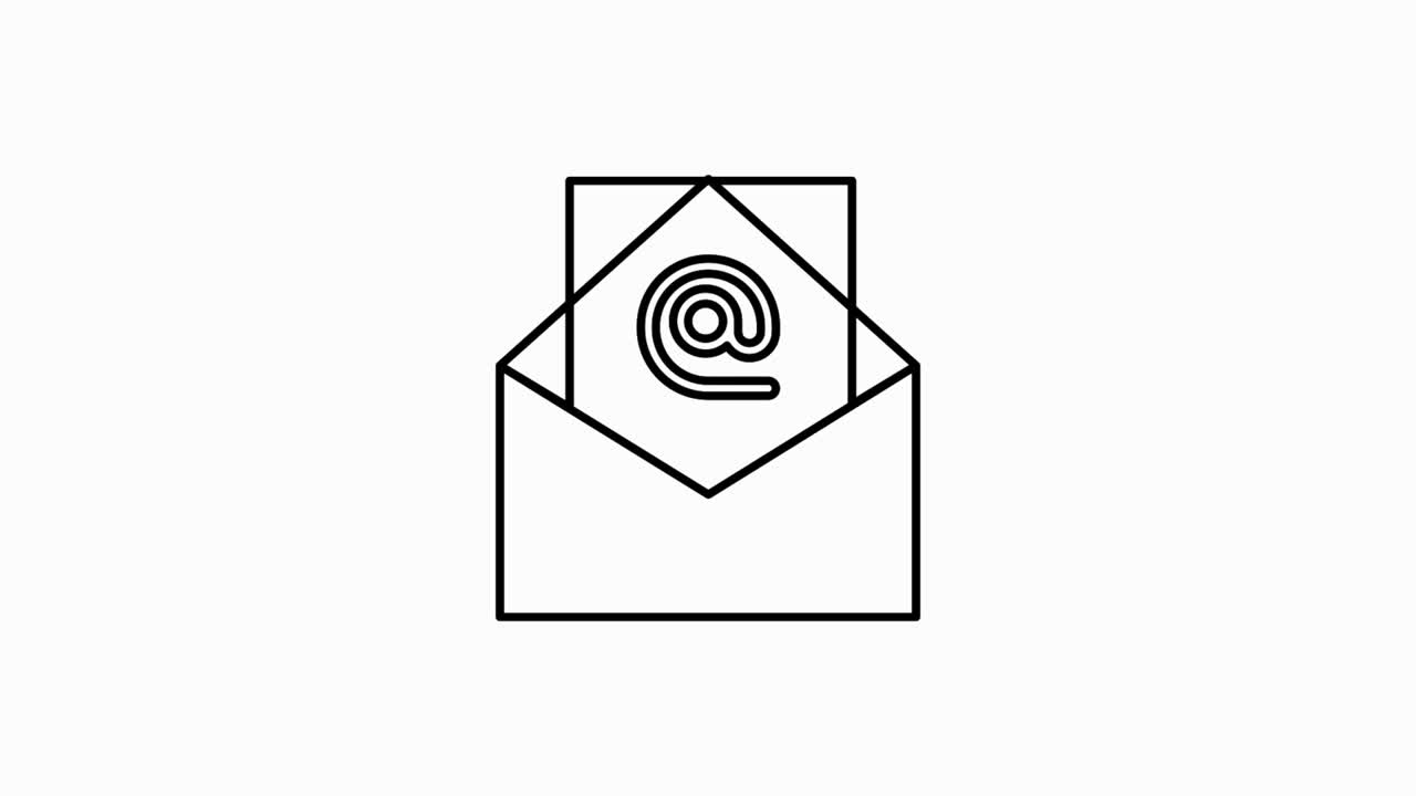 2D Animated Modern Icons for Website and Apps, Animated Lines icons Pack of 13 Clips isolated on White background 4K