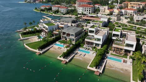 modern luxury estates with private pools and beaches in portonovi, bay of kotor, montenegro