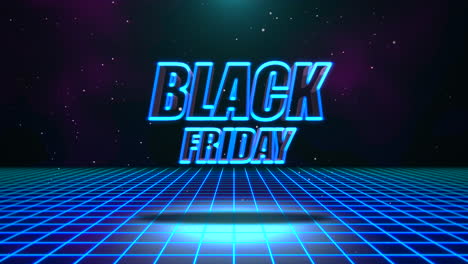 Black-Friday-with-neon-grid-and-lines-in-dark-space