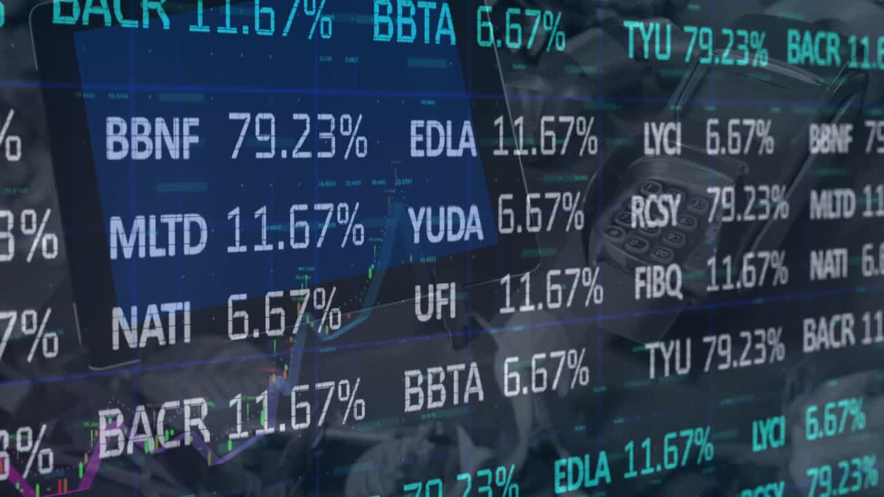 Animation of financial data processing over payment terminal