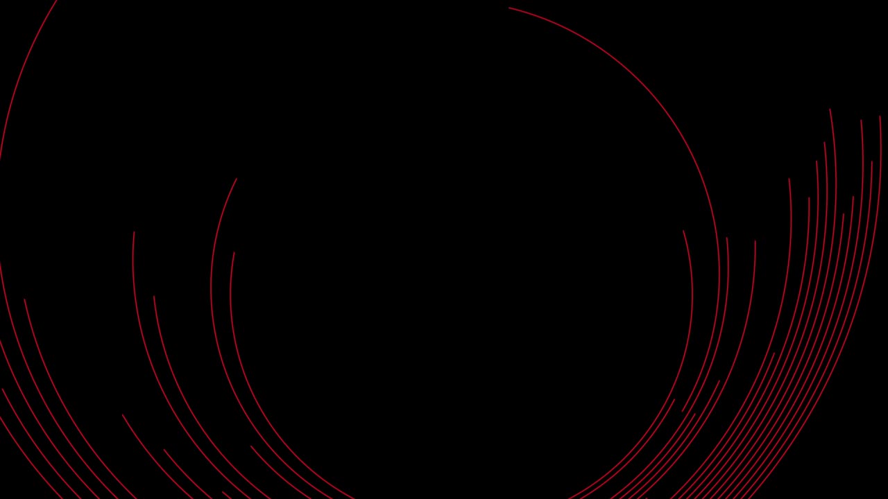 Dark red minimal round lines abstract futuristic tech motion background