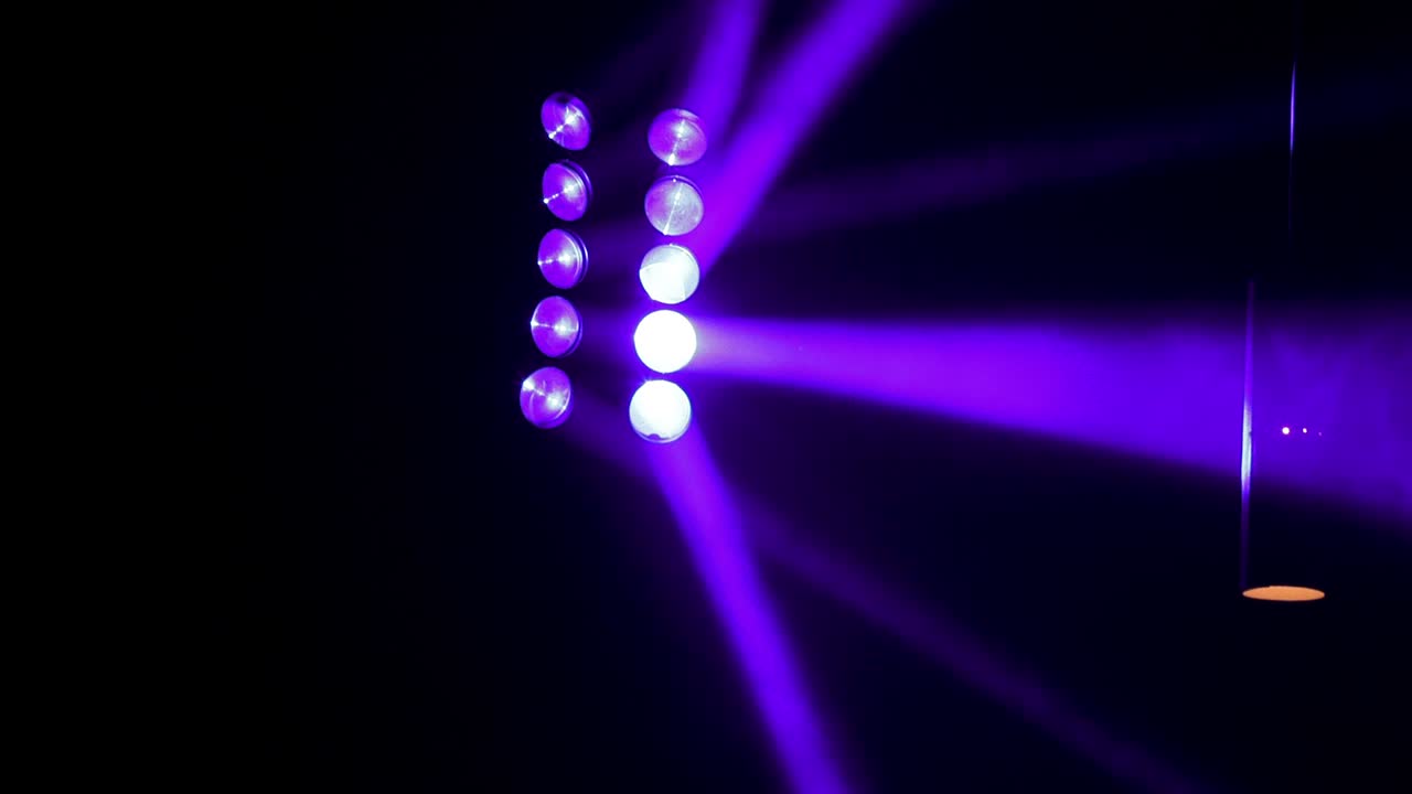 Purple Stage Lights