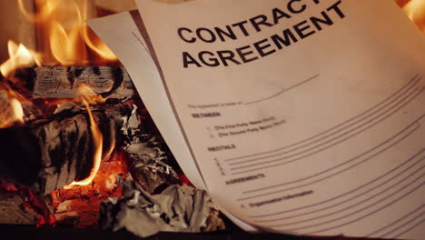 Burning Documents In The Fireplace 4k Video