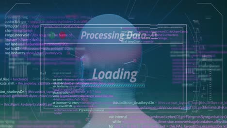 Animación-Del-Procesamiento-De-Datos-Digitales-Sobre-Cabeza-Humana.