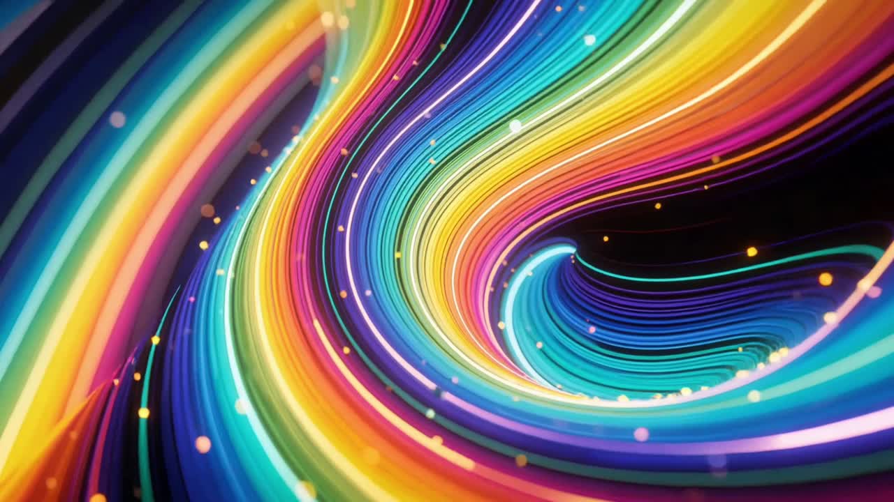 Sfondo Animato 3D Astratto Continuo