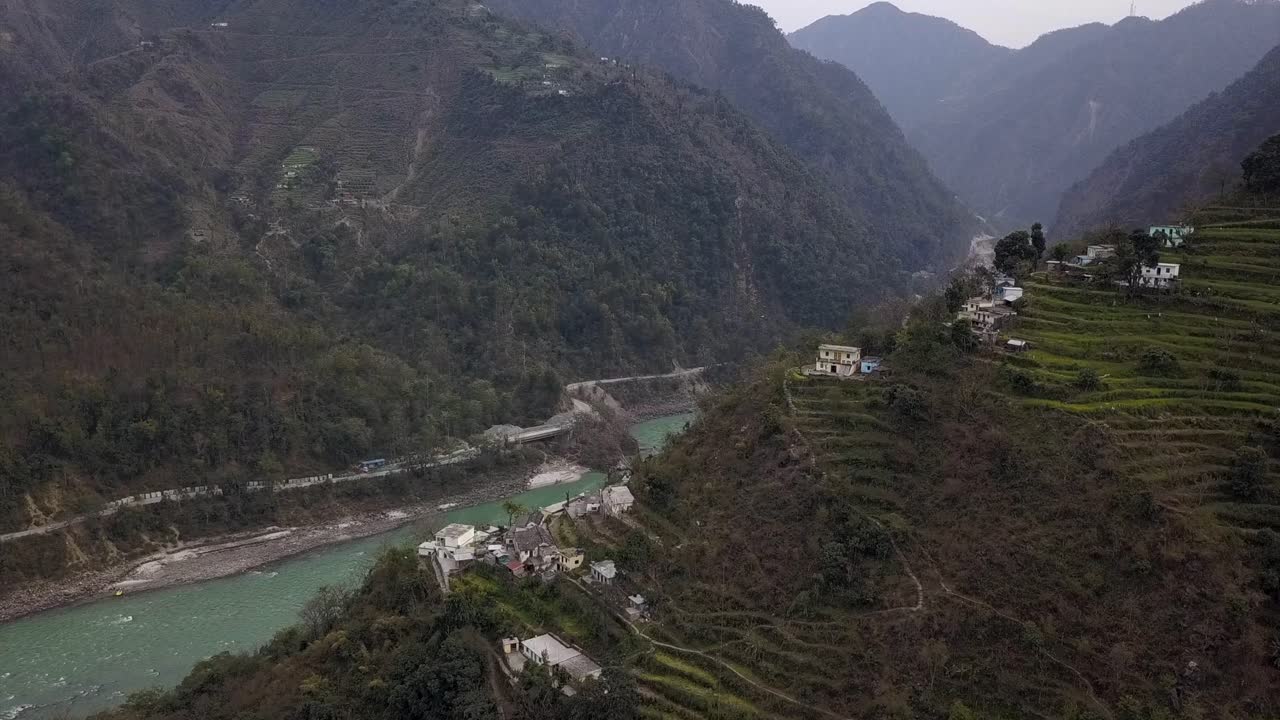 antena: río ganga en rishikesh india