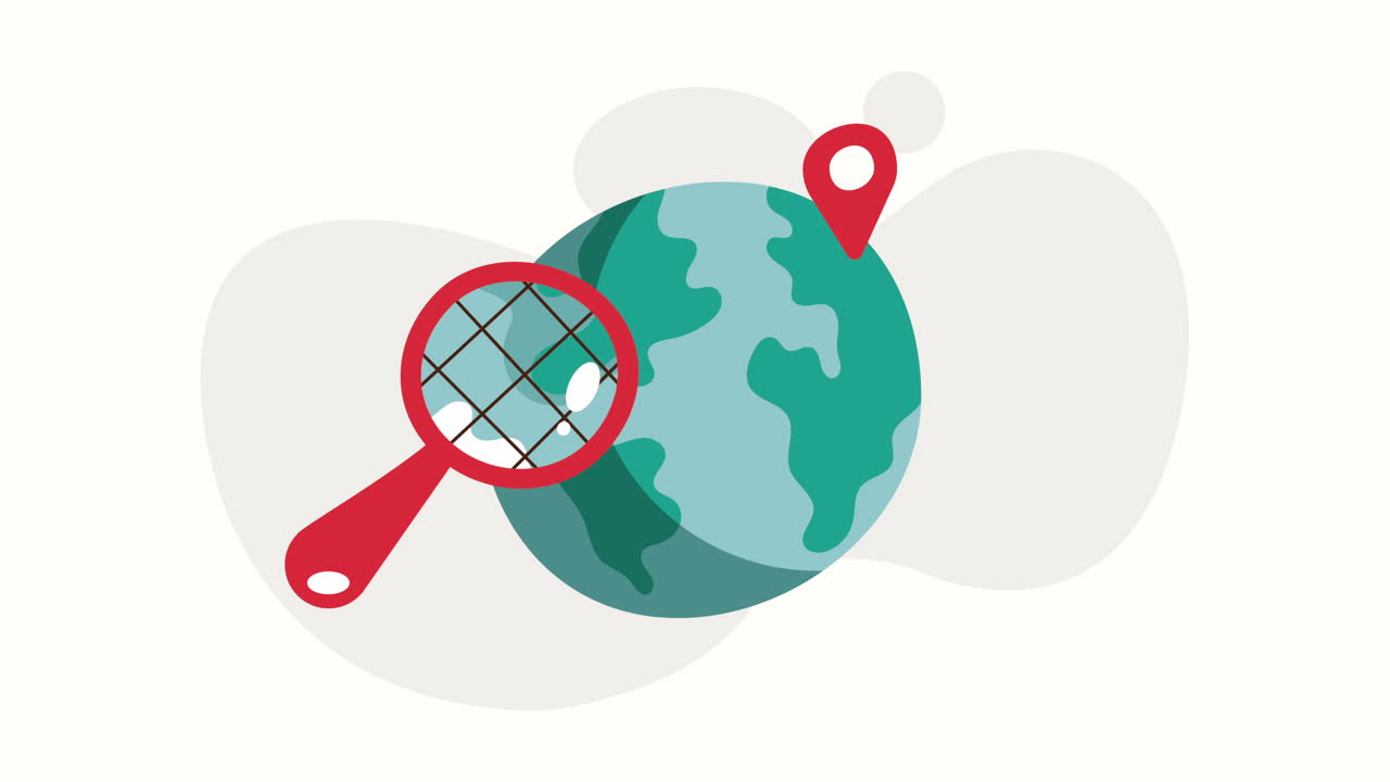 el mundo, el planeta tierra, la animación de viaje