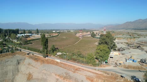 agriculture-in-Ribera-del-Maipo,-in-the-commune-of-Buin,-country-of-Chile