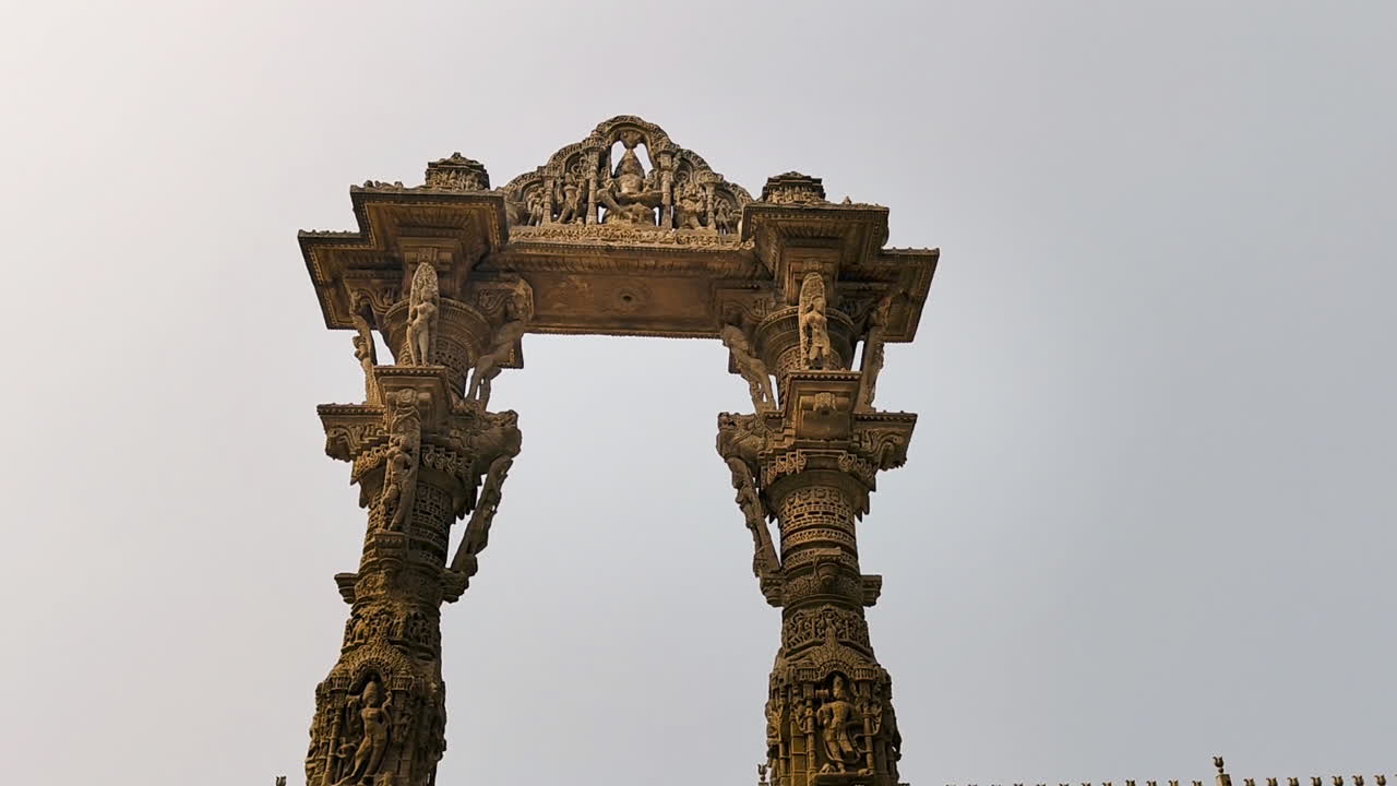 Kirti Toran Vadnagar Gujarat India showing ancient carved stone arch monument with detailed sculptures and heritage art under bright sky, symbol of rich Indian culture and history