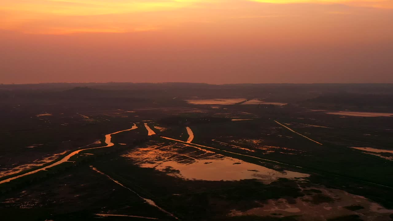 ⁇ 바이 의 광대 한  ⁇  과  ⁇ 은 하천 과 수로 들 - 인도 - 공중 촬영
