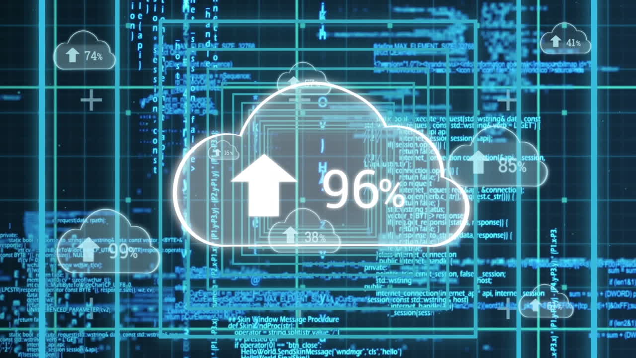 진행 클라우드와 프로그램 코드를 업로드합니다.