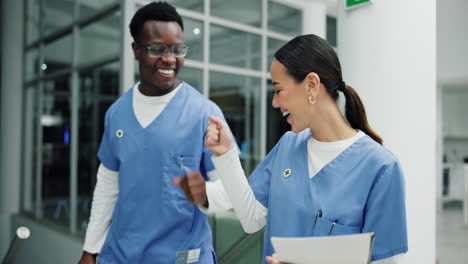 happy and successful medical team