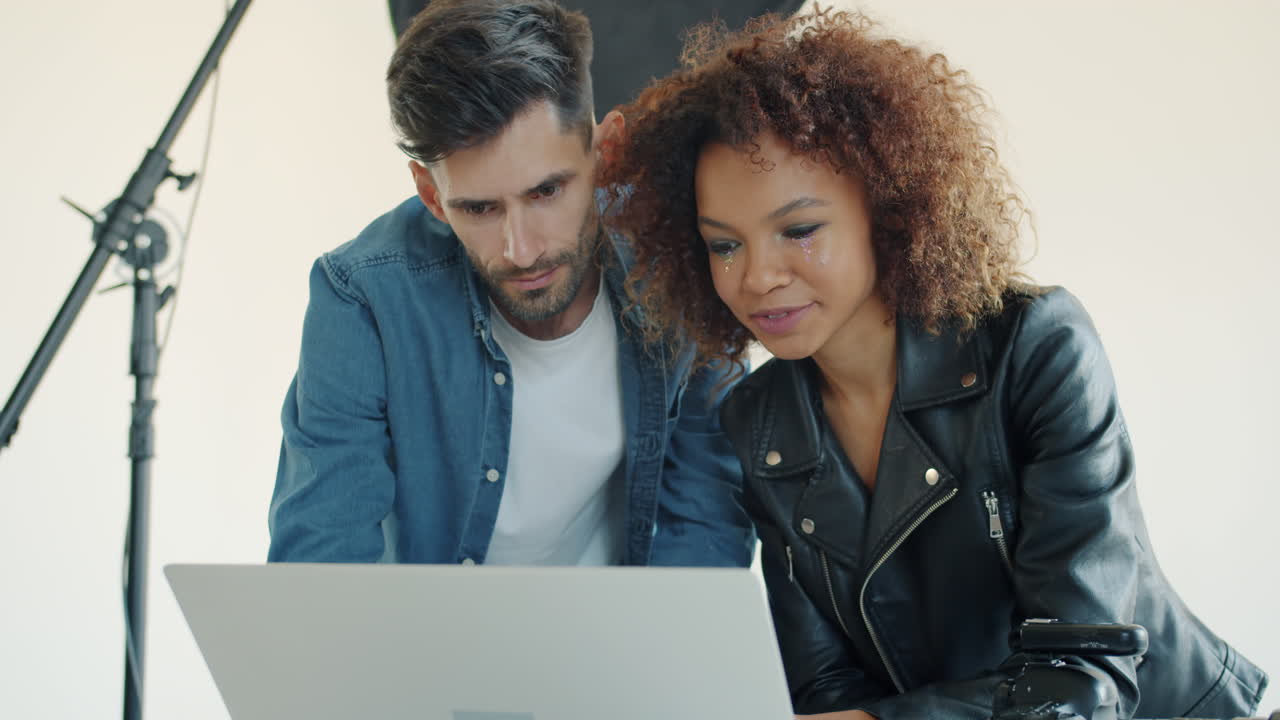 Photographer and Model Collaborate on a Photo Shoot