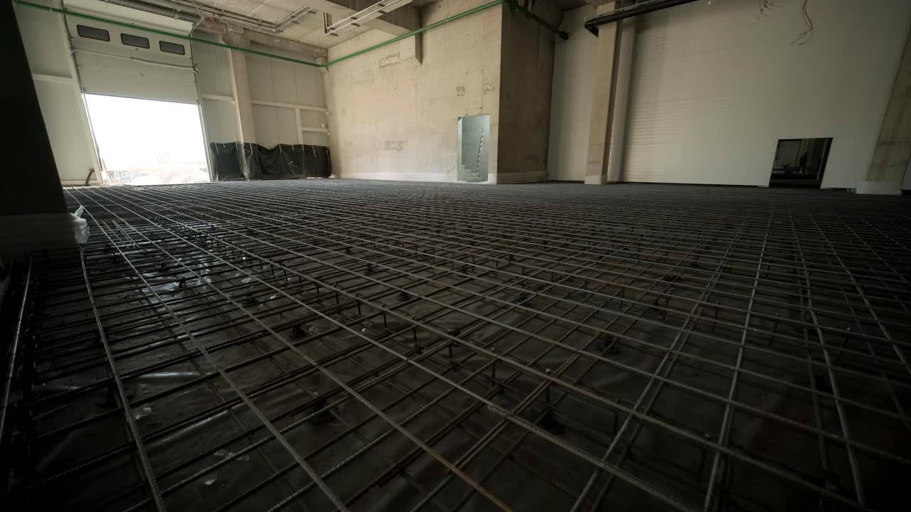 Building of a big industrial plant, hangar