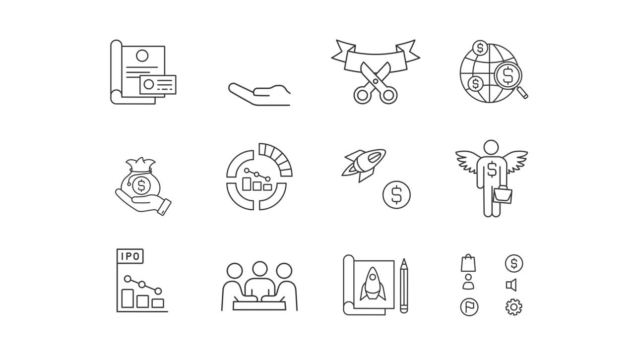 Startup and Investment Icons