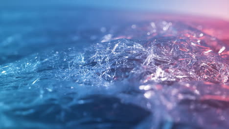 abstract translucent texture with blue and pink lighting