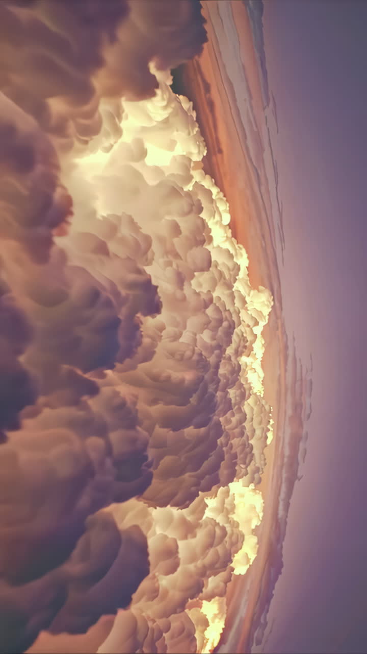 el dramático paisaje de nubes del atardecer