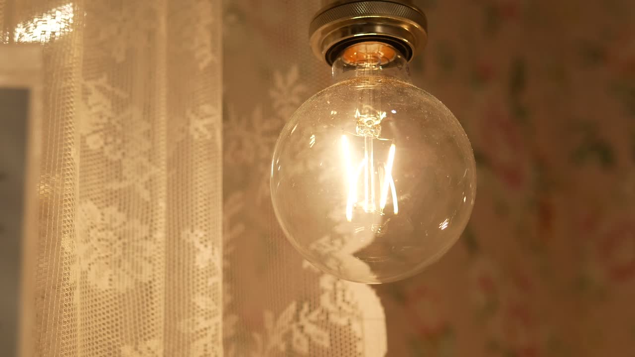 primer plano de una bombilla