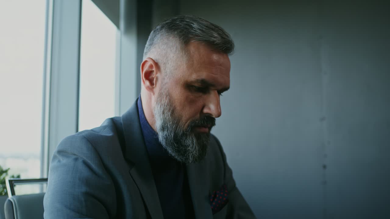 Businessman in Office