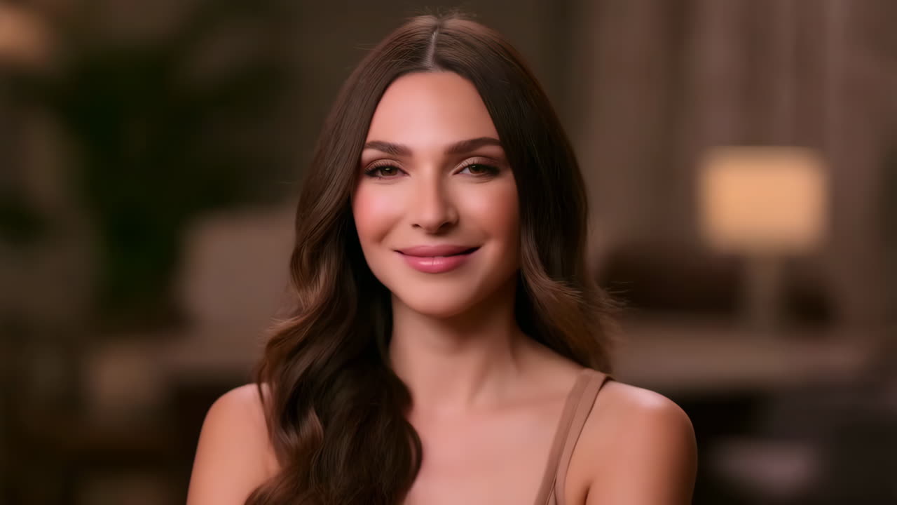 Woman Blowing a Kiss Gesture Sequence