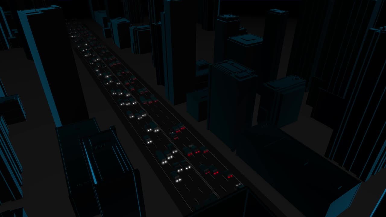 Heavy traffic night looping
