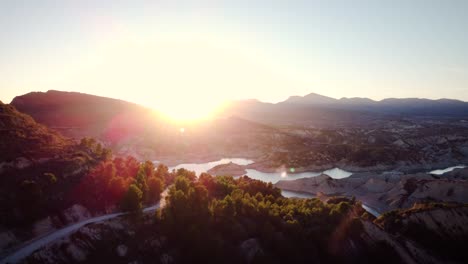 Schöner-Sonnenuntergang-In-Den-Gebas-schluchten-In-Der-Region-Murcia,-Spanien