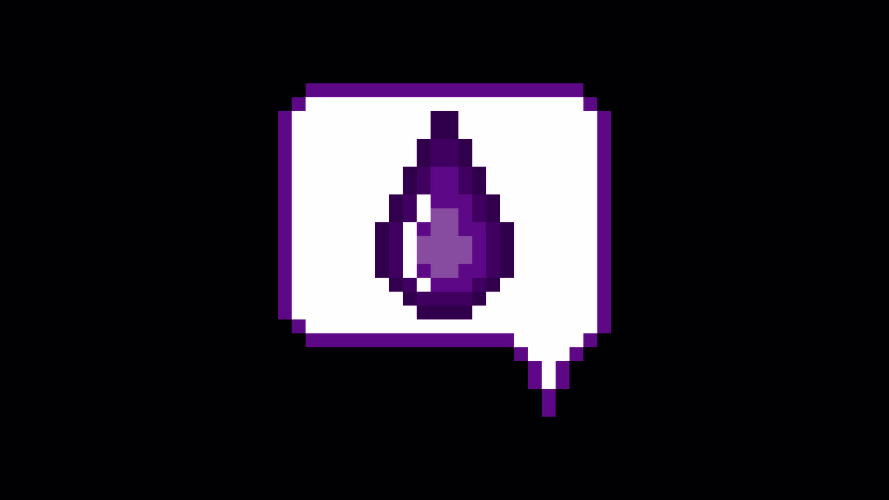 Pixel art animation icon speech drop (7)
