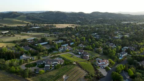 Casas-Suburbanas-En-Las-Estribaciones-Del-Monte-Diablo,-En-El-Distrito-De-Rancho-Paraíso-De-Walnut-Creek,-California