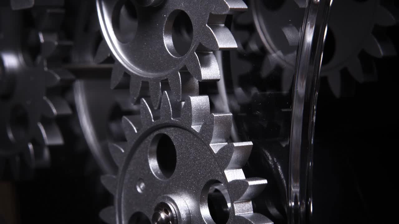 engranajes de reloj mecánicos industriales retro grunge