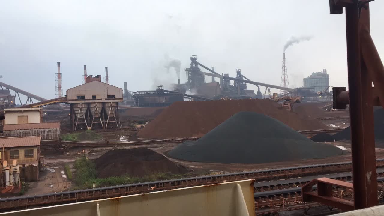 Factory of iron ore | Premium Stock Video Footage