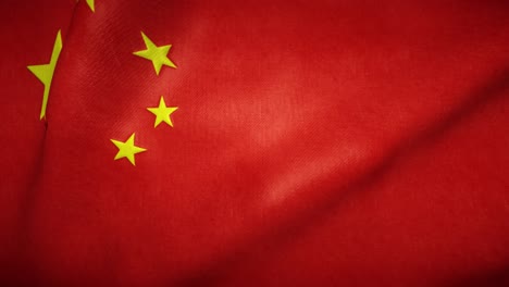 flag of china waving in the wind