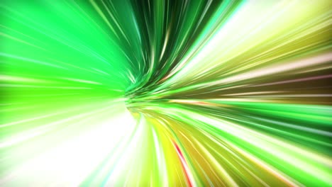 wormhole attraverso il tempo e lo spazio, warp attraverso la fantascienza. salto astratto nello spazio nell'iperspazio. volo attraverso un colorato tunnel di dati multicolore. loop senza cuciture, animazione 3d in 4k