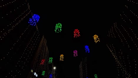 kolkata is decorated with lights during durga puja.