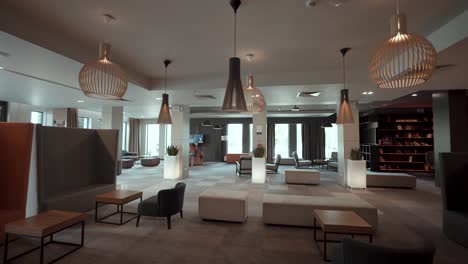 luxury modern hotel hall, empty hall