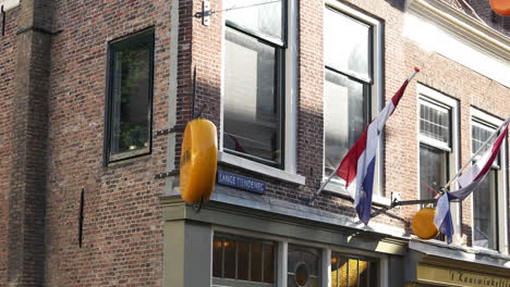 traditional cheese shop of 't kaaswinkeltje in lange tiendeweg, gouda, netherlands