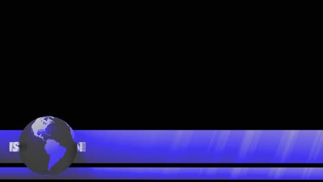 breaking news world globe lower third 3rd chyron l3rd loop 4k
