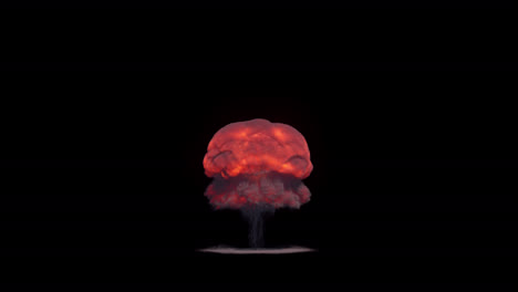 explosion of a nuclear bomb